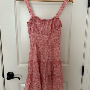 Rowa Floral Pink/Res Mini Dress